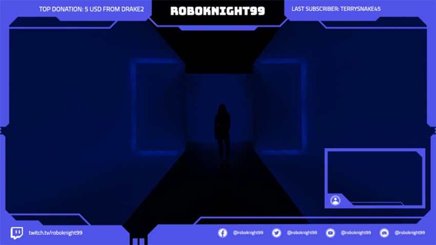 blue twitch overlay