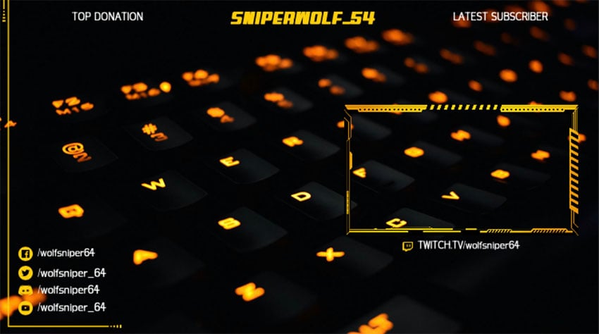 clean twitch overlay