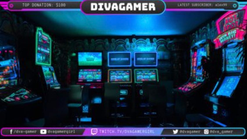 neon twitch overlay