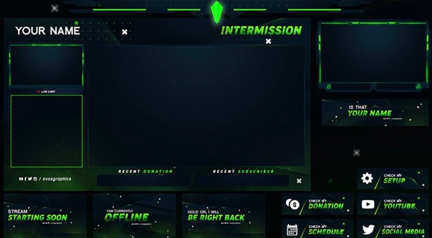 neon free twitch overlay