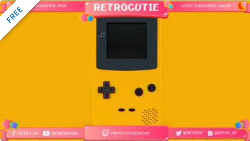 retro twitch overlay