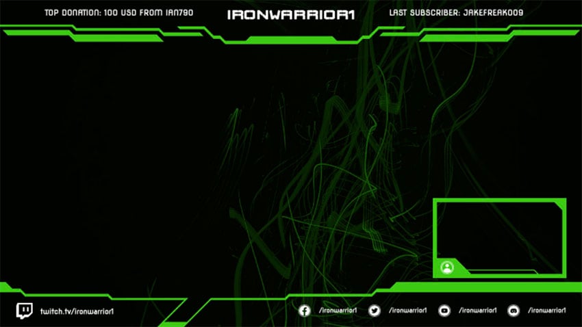 futuristic twitch overlay