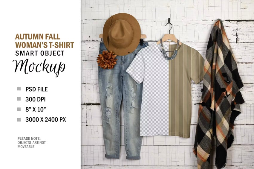 mockup with complementary items