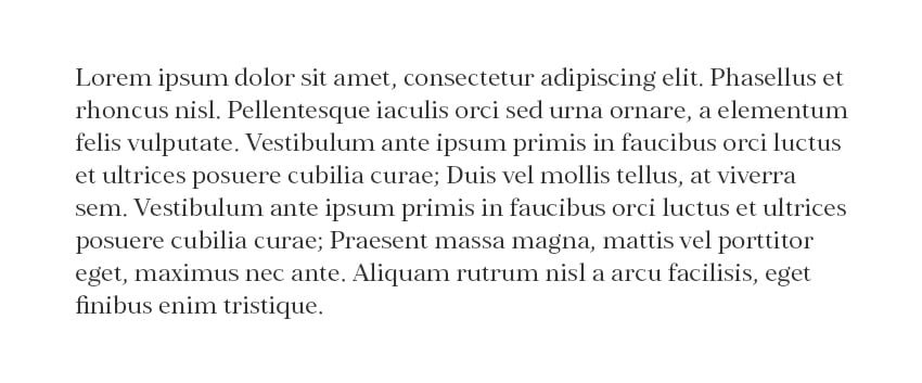 serif paragraph