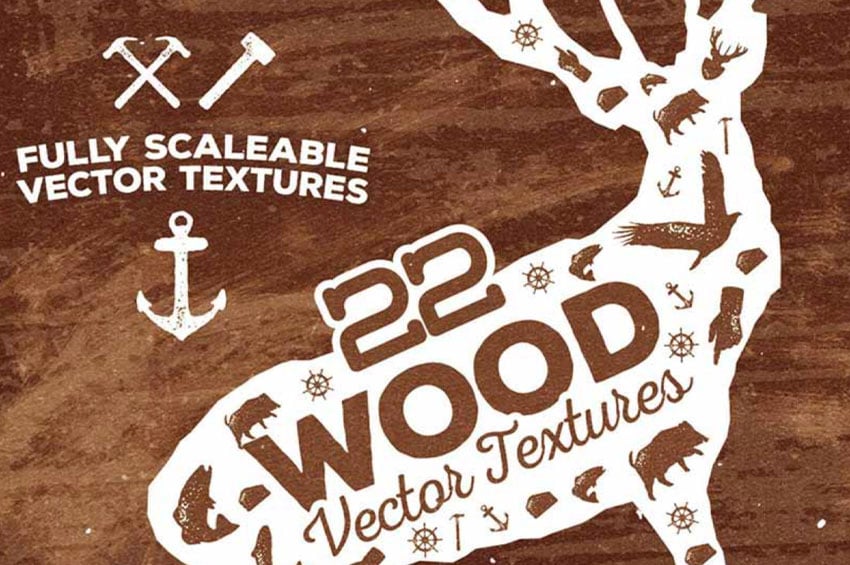 22 wood vector textures