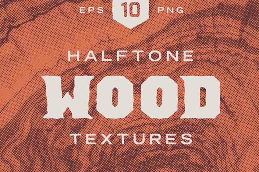 wood halftone textures