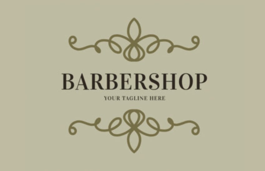 simple barber logo