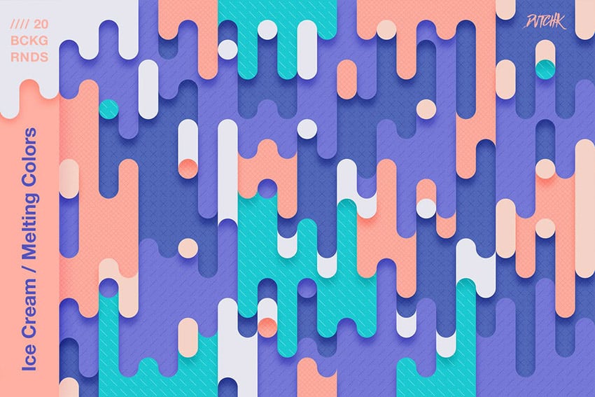 Ice Cream Melting Colors Backgrounds by devotchkah