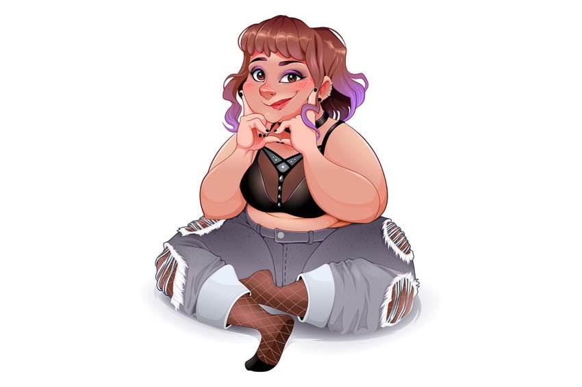 Cute Girl Illustration