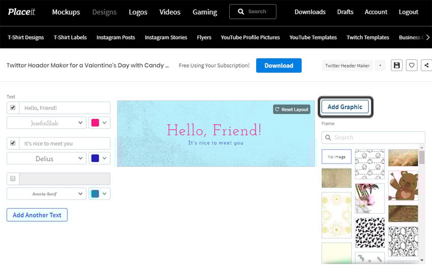Upload Custom Image to PlaceIt