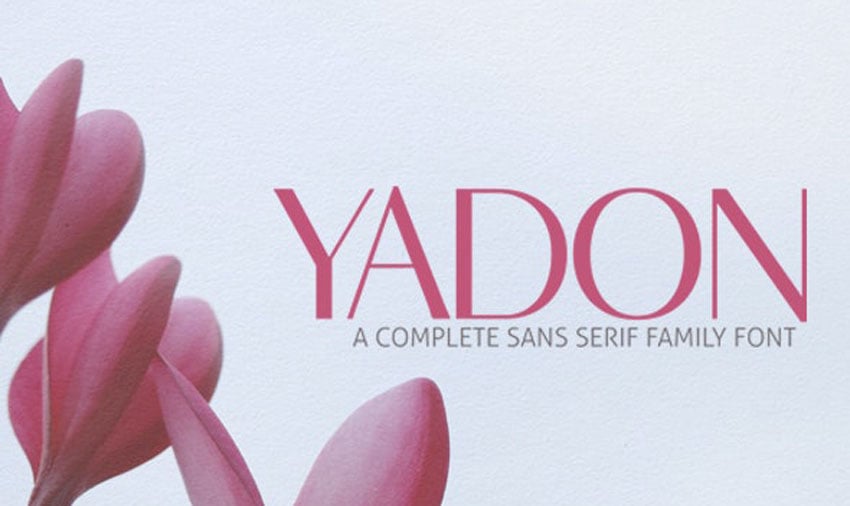 Yadon Modern Sans Serif Fonts