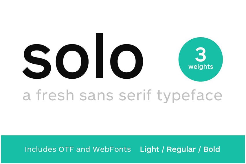 SOLO - Authentic Sans-Serif Typeface  WebFonts