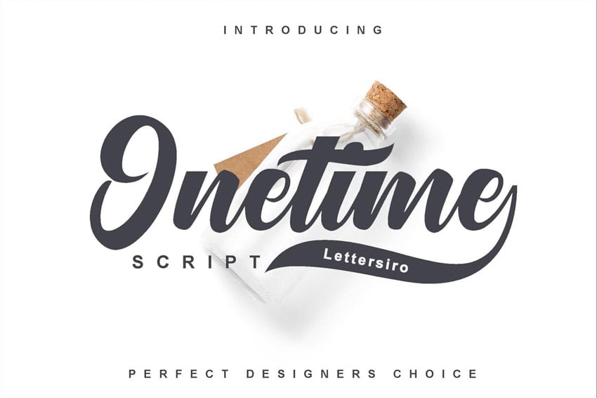 Onetime Script Typeface