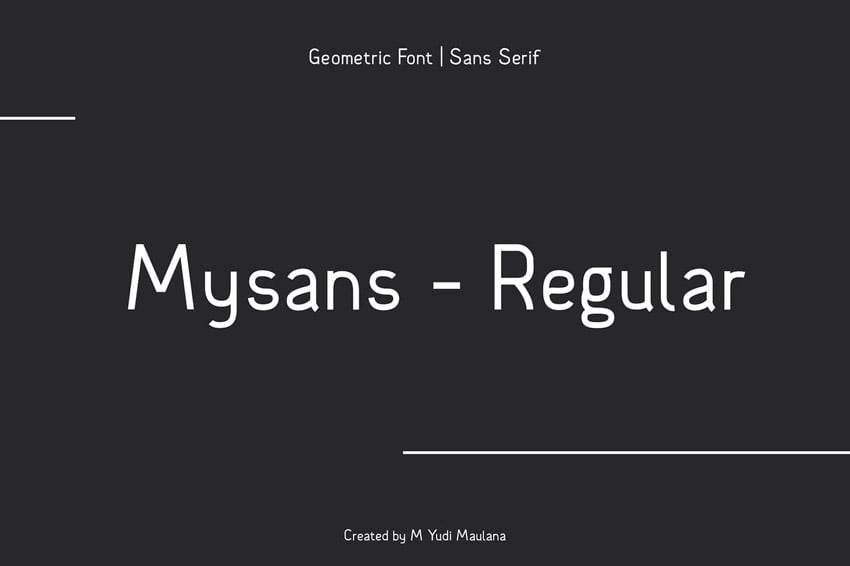 Mysans M Sans Serif Font