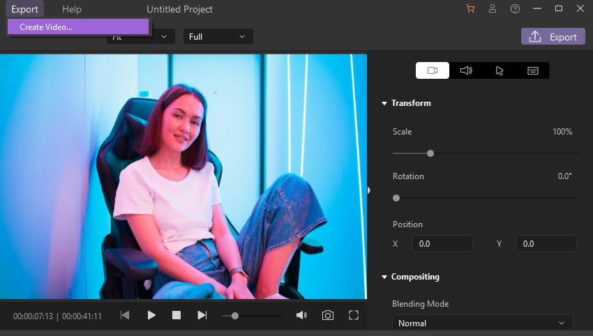 Export Footage Wondershare DemoCreator