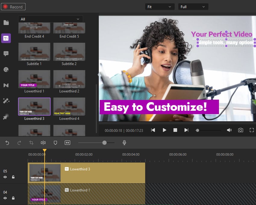 Captions Wondershare DemoCreator