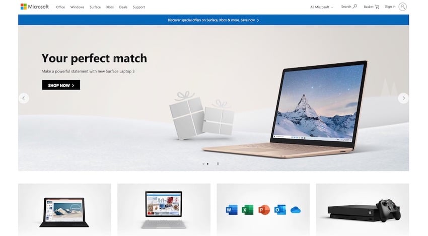 Microsoft desktop site