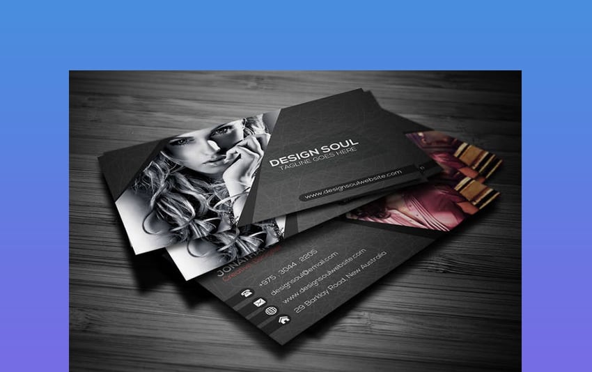 Models in Black - Photography Business Cards