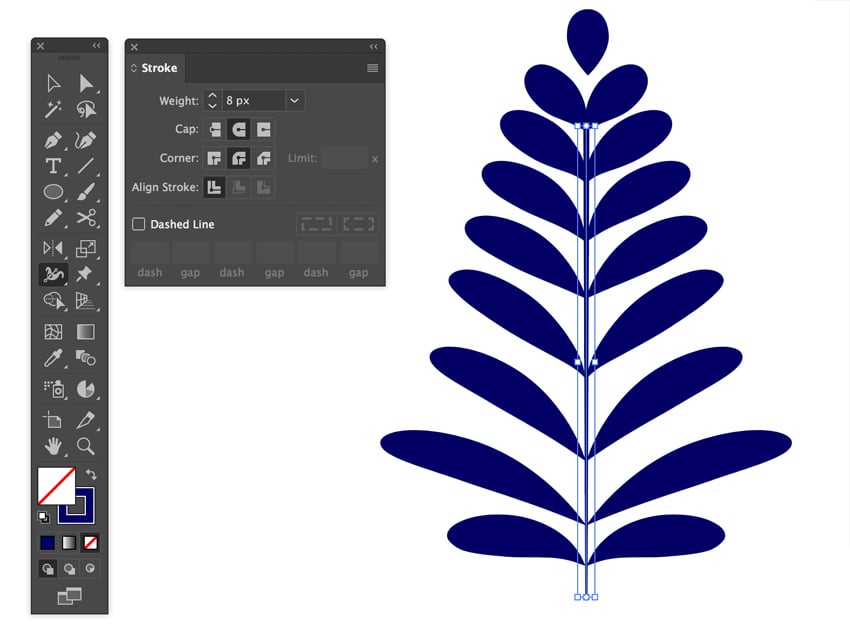 Width tool in Adobe Illustrator