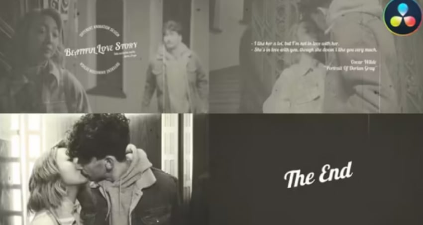 Old Cinema Love Story for DaVinci Resolve