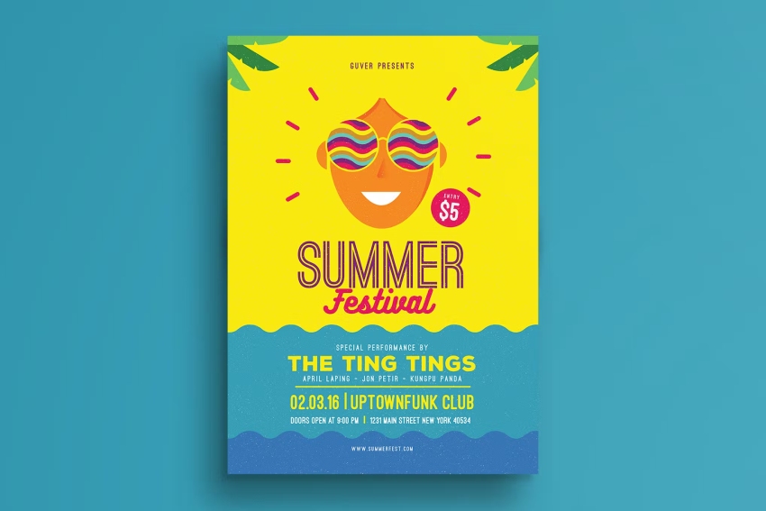 Summer Festival Flyer Template - Great Flyer Template Design