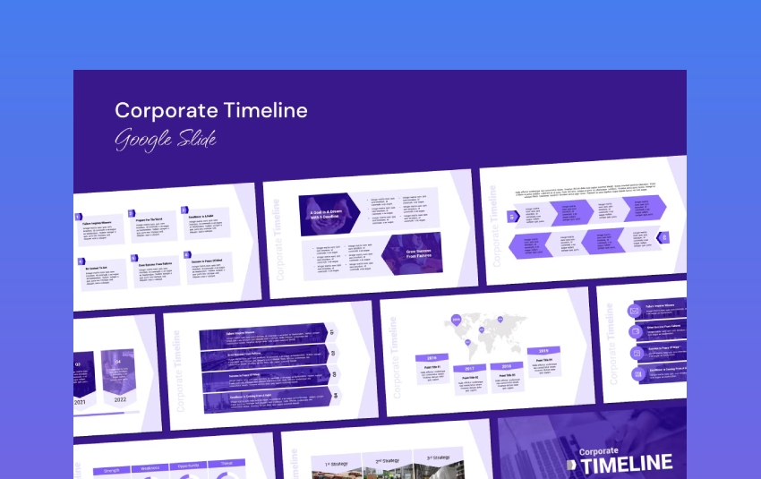 Corporate Timeline - Google Slide