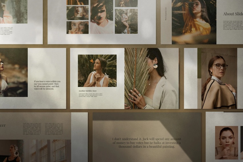 Kupula is a fashion PowerPoint template.