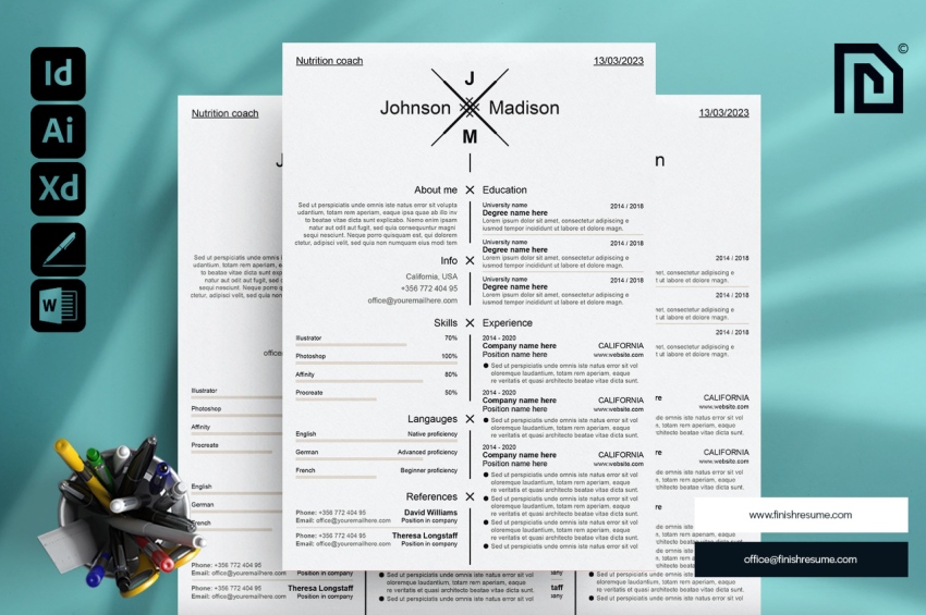 20 Best Free Pages MS Word Resume CV Templates (Download for Mac 2025