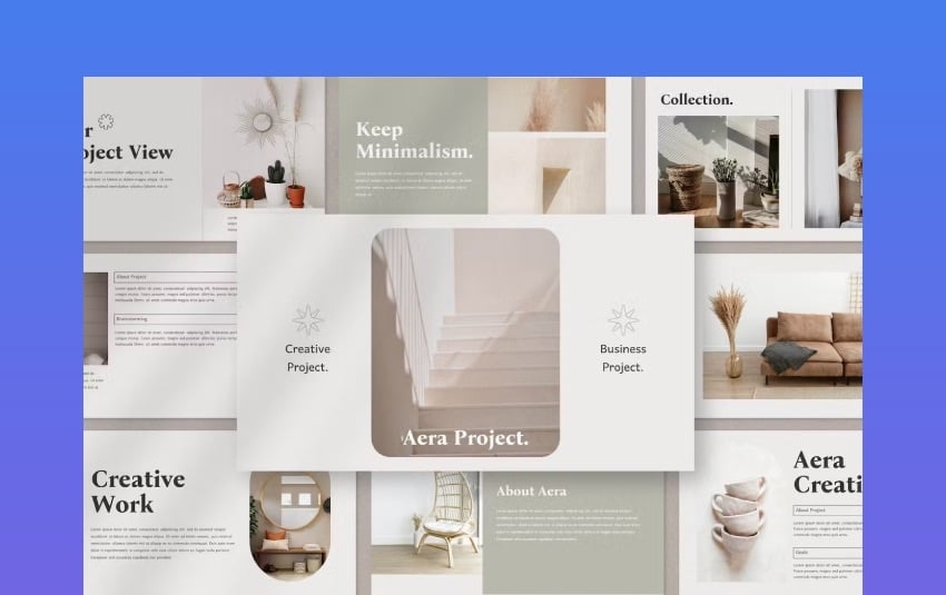 Cover Aera Simple Google Slides Themes