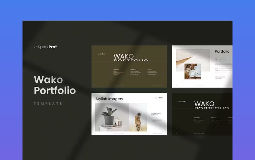 Minimal Google Slides for Design or Business Projects