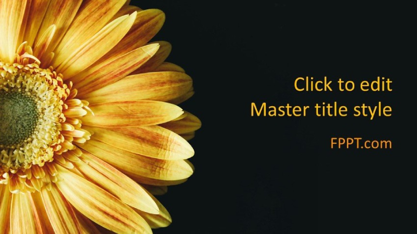 Free Flower PowerPoint Template