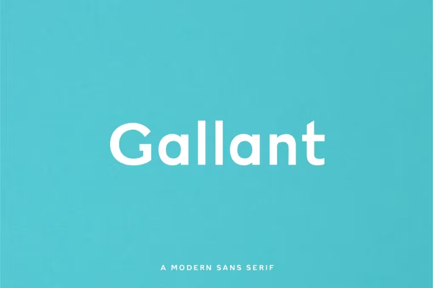 Gallant - A Geometric Typeface