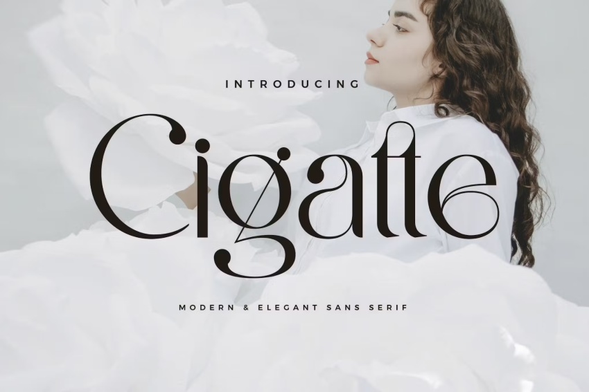 Cigatte - Modern Ligature Font