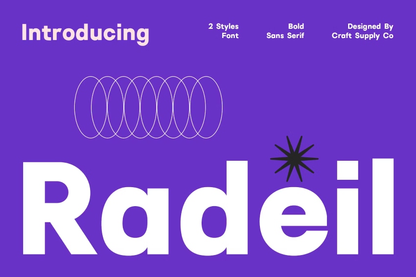 Radeil – Geometric Sans Serif