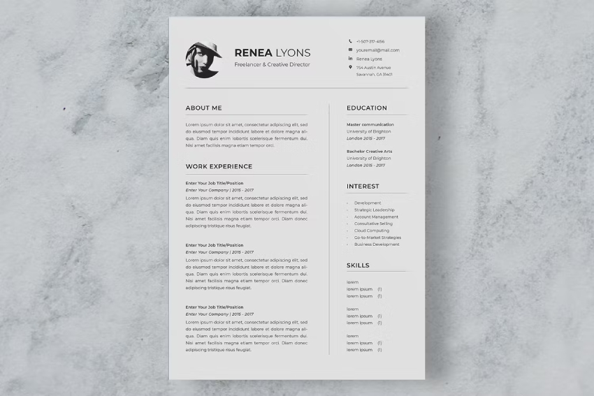 CV Resume - Finance Resume Sample