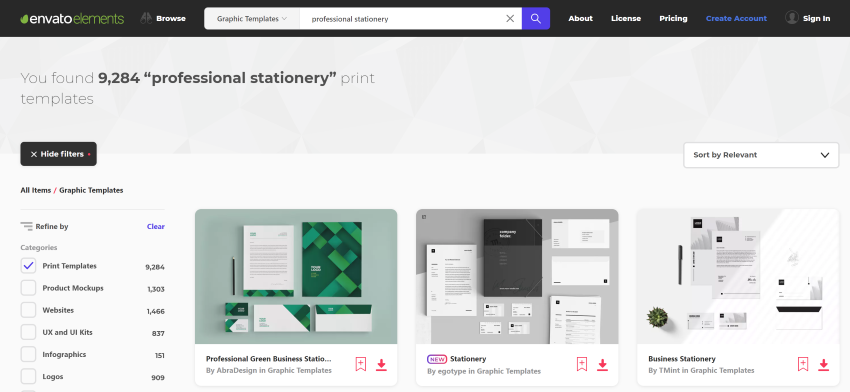 Stationery Letterheads on Envato Elements