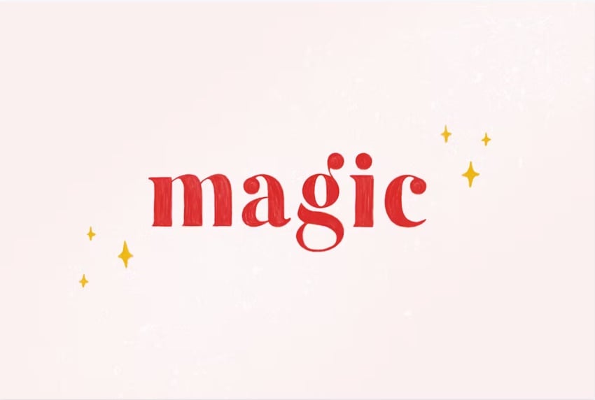 Magic is a fun font from Envato Elements.
