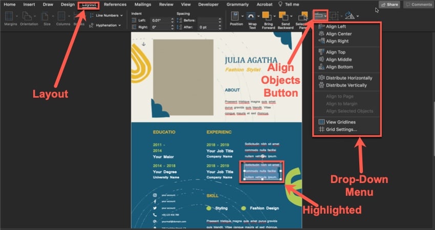 How to Align Your Text