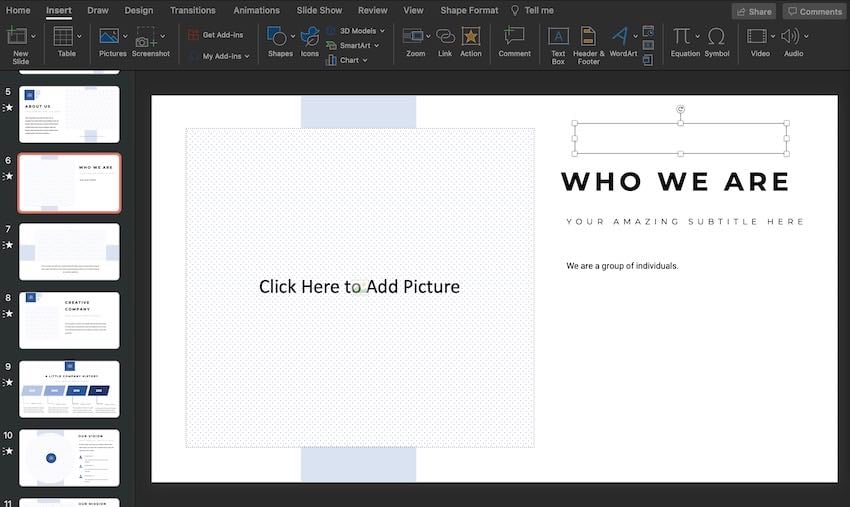 Add your information