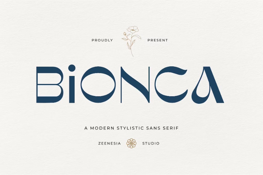 bionca modern font