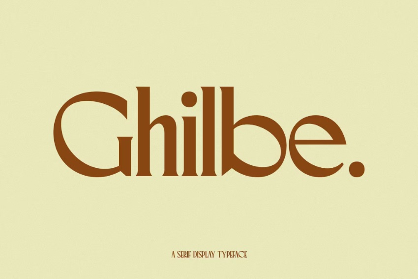 The Ghilbe serif is one of the top 2024 font trends.