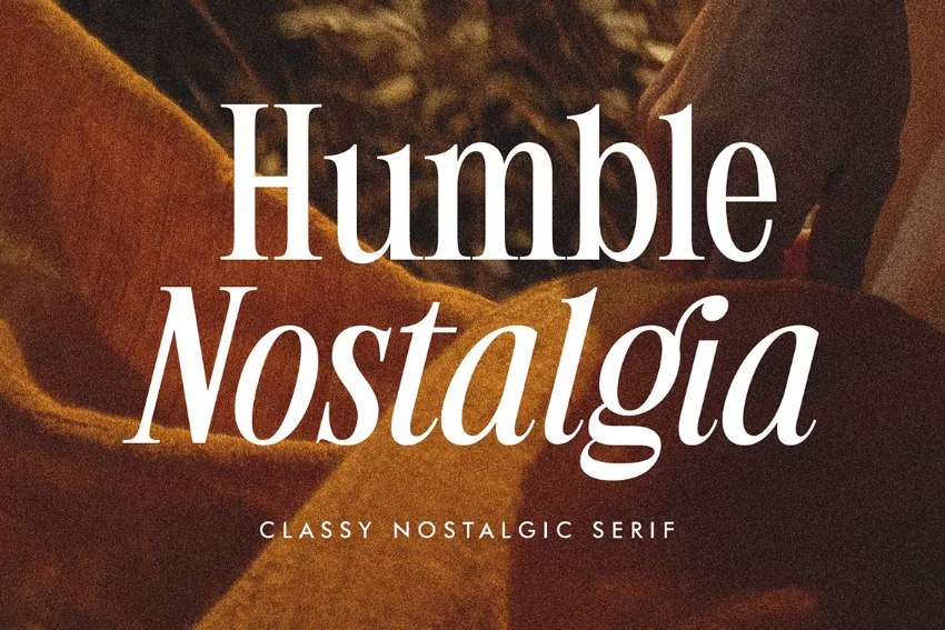 humble nostalgia font