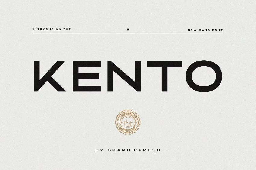 kento minimal font
