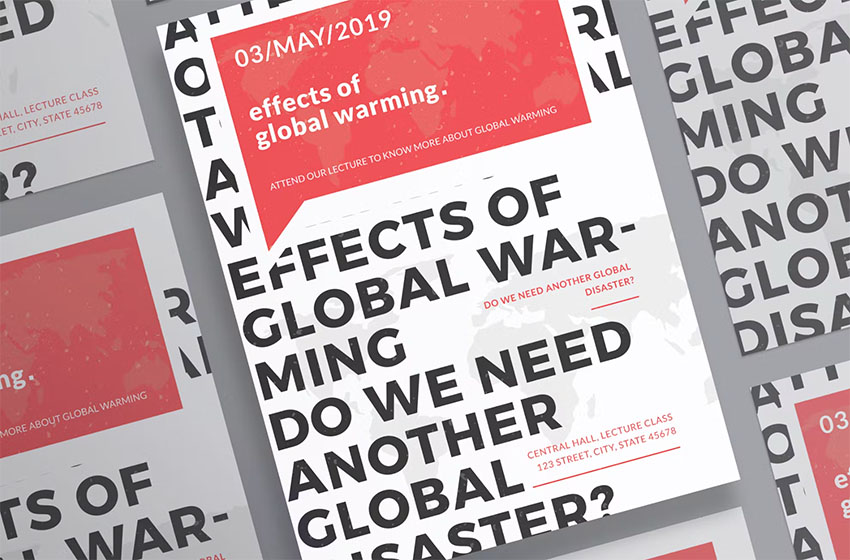 Typographic Poster Template