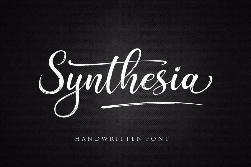 Synthesia Brush Script Font (OTF, TTF, WOFF)