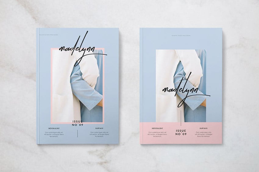 minimalist magazine style