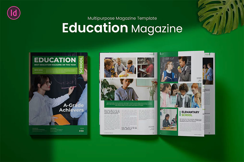 School Magazine Template (INDD)