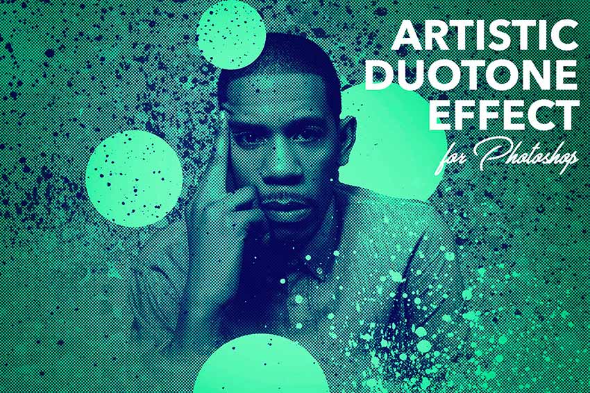 Artistic Duotone Effect - Photoshop Action (ATN, ABR)