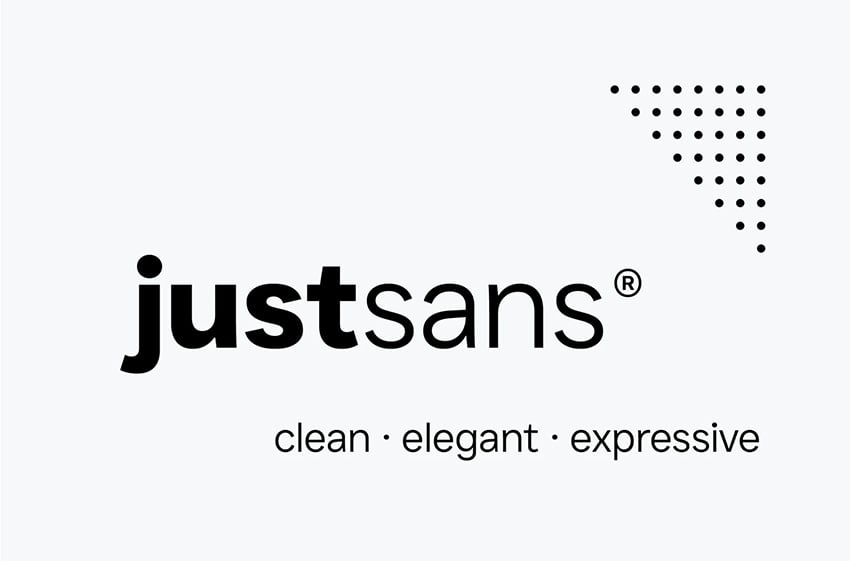 JUST Sans Clean Geometric Typeface