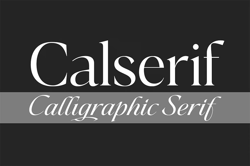 Calserif Calligraphic Serif